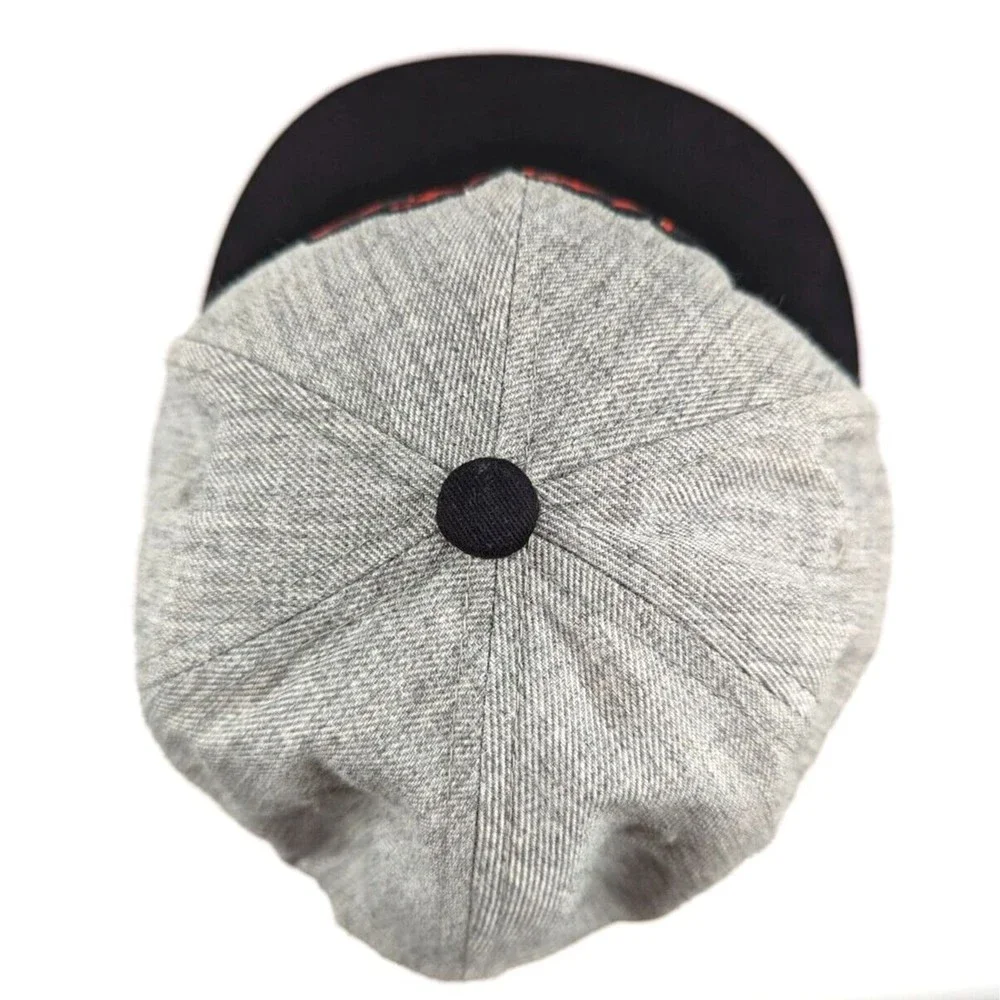Never Bummer Hat Cap Adjustable SnapBack One Size Youth Gray Surfing‎ Surfer